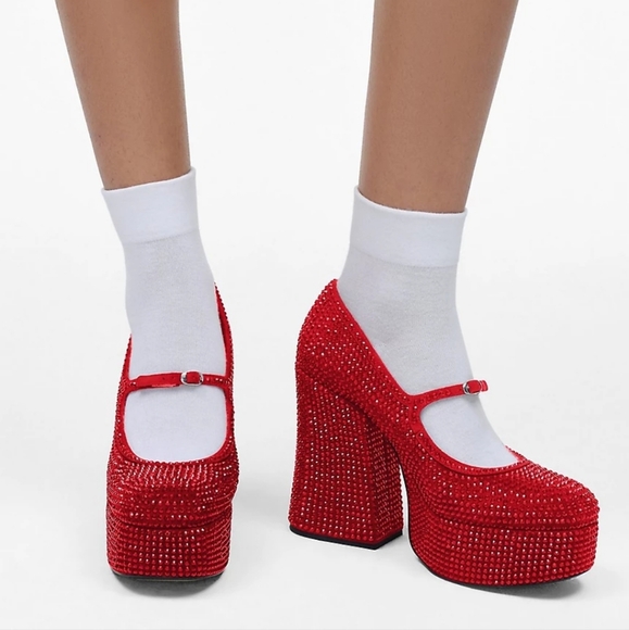 ❤️🎉HOST PICK🎉❤️MARC JACOBS THE KIKI PLATFORM MARY JANE, THE WIZARD OF OZ - Picture 15 of 17